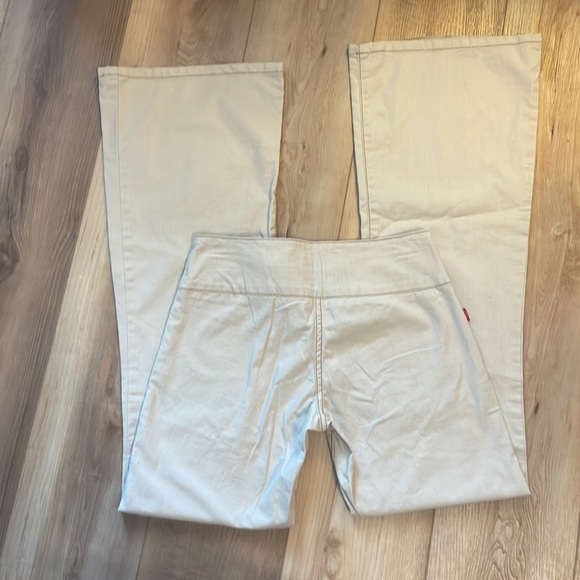 Hot kiss flare khaki pants jeans wide leg trousers size 1 23 - Picture 8 of 13